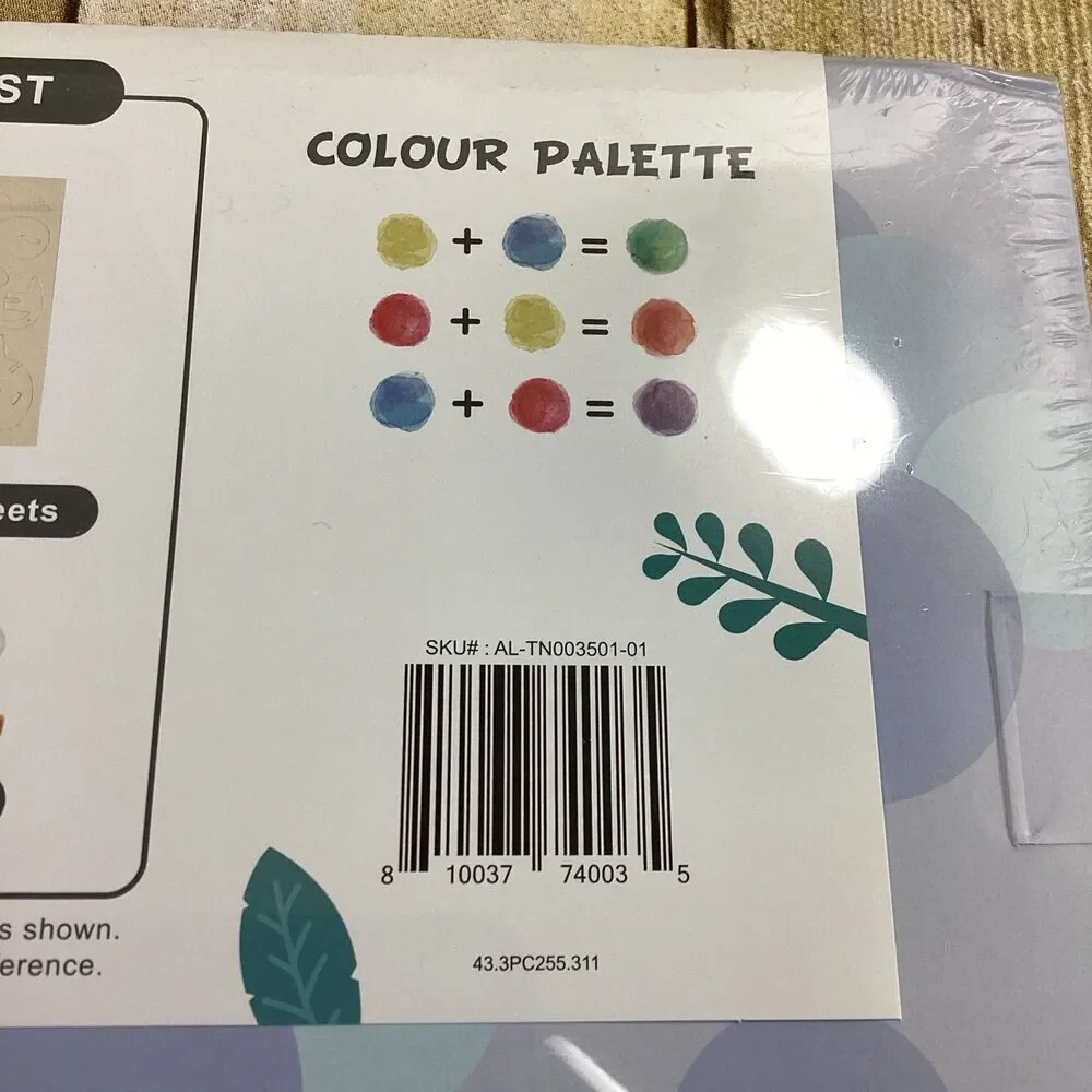 Allessimo 3D Wooden Tank Model Paint Kit Kids 47pcs New Sealed
